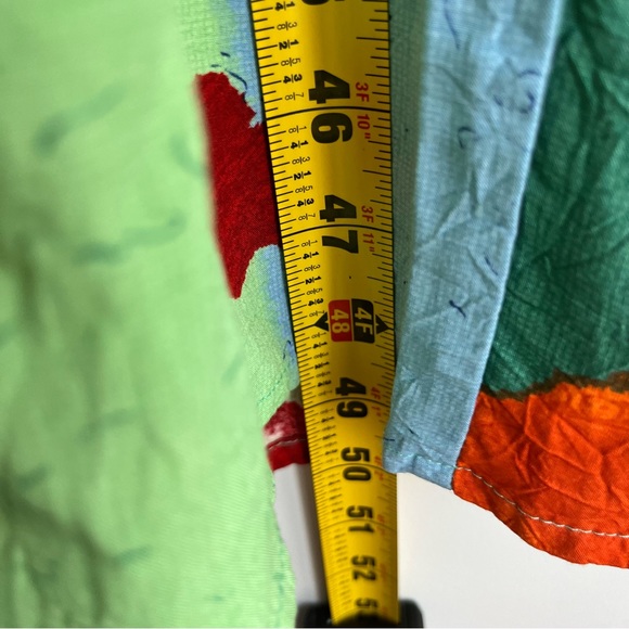 vintage 90s Jams World colorful abstract print midi tank top dress - Picture 6 of 8